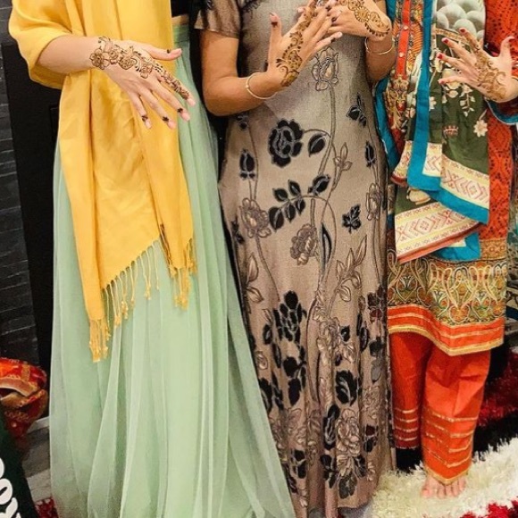 Tulle & Chantilly TBQP346 moss green tulle skirt - Picture 3 of 7